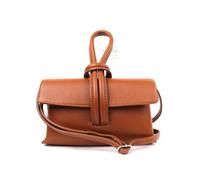 Lusso in pelle Italian Leather Handbag with Detachable & Adjustable Straps - Versatile Leather Bag - Wrist Bag - Clutch Bag (Tan)