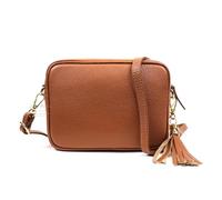 Lusso in pelle Sierra Leather Crossbody Women's Box Bag (Tan)