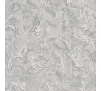 Lusso Liquid Glitter Marble Vinyl Wallpaper Silver/Grey/Silver Metallic - Belgravia 303