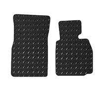 Lusso Rubber Mats for Car | Tailored/Compatible to BMW Z4 2003 to 2009 E85 E86 | Heavy Duty 3mm Rubber Car Mats | 2 - Piece Set (Black Edging)