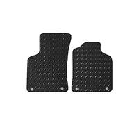 Lusso Rubber Mats for Car | Tailored/Compatible to Fit Audi TT Roadster MK1 1999-06 | Heavy Duty 3mm Rubber Car Mats | 2 - Piece Set (Blue Edging)