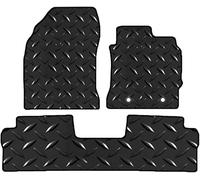 Lusso Rubber Mats for Car | Tailored/Compatible to Toyota Auris 2013-2018 Taxi | Heavy Duty 3mm Rubber Mats | 3 Piece Set (Black)