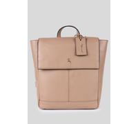 'Lussuria Venezia' Real Leather Flapover Backpack Ashwood Leather Beige One Size