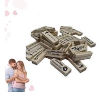 Lust Tower Game for Adults,48Pcs Super Naughty Block Tower Game,Couples Date Night Wood Stacking Game,Valentine Tumbling Tower Stacking Blocks Game,for Girlfriend,Boyfriend,Wife,Husband