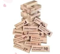 Lust Tower - Game for Adults, 48Pcs Tumble Tower Blocks Game for Adults Valentine Couples Date Night Wood Stacking Game Blocks for Girlfriend, Boyfriend, Newlywed, Wife or Husband (Italian)