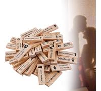 Lust Tower Games for Adults - Super Naughty Tumbling Wooden Block Stack Game for Couples Date Night, Valentine's Day, Drinking Fun (Burlywood French)