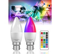 Lustaled B22 LED Colour Changing Light Bulb with Remote