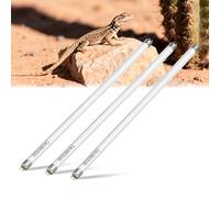 Lustaled T5 10.0 Reptile UVB Light Bulb 24W 560mm, 22 Inch UVA UVB Reptile Kit D3 Desert Lamp Fluorescent Tube for Bearded Dragons, Lizards, Turtles, Snakes, Vivarium, 3-Pack