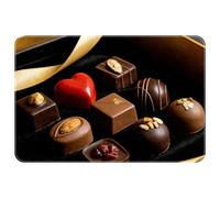 Luster NibbleRounded Corner Non-Slip Floor Mat, Water-Absorbent & Easy to Clean, Soft Comfortable Bath Mat/Kitchen Mat