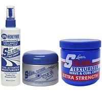 Luster's S Curl Activator 355ml, Luster's S Curl Texturizer Styling Gel 298g & Extra Strength Creme 425g (Set of 3)