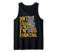 Lustige Katze häkeln Sprich Nicht mit mir, ich zähle Tank Top