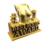 Lustige Trophäe, Freche Streich, Titten-Statues - hochwertige Harzstatue in witzigem Design ca. 10-25 cm groß & 60-130 g schwer - ideal originelles Geschenk Weihnachten, Partys & besonderen Anlässen