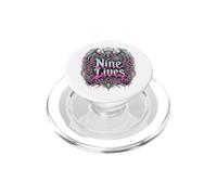 Lustiges Gothic Katze Neun Leben PopSockets PopGrip for MagSafe