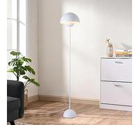 LUSTORM 1 Mid Century Tall Standing Floor Lamp, White Bud Modern Bright Floor Lamps for Living Rooms & Bedrooms, Lighting Lamp Metal Floor Lights for Corner illumination-E27 Socket(No Bulb)