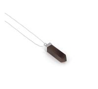 LUSTRE AND LIGHT - 20x5mm Natural Gemstone Pendant Necklace Square Shape Women Birthstone Jewelry Gift for Her Birthday Anniversary Graduation (Set of, Sterling Silver, Quartz