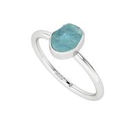 Lustre and Light Raw / Rough Natural Gemstone Stackable Ring for Women Sterling Silver Birthstone Gifts for Her (Frame Set), Free Size, gemstone metal, Blue Sapphire
