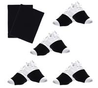 LUSTRIB 4 Pair Dance Socks Over Shoes, Dance Shoe Socks Anti-Slip on Smooth Floors, Dance Shoe Covers Over Sneaker for Dancers Women, Ballet Equipment for Turns & Spins, Dance Accessories