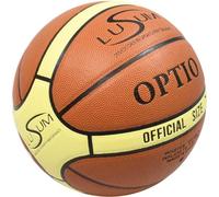 Lusum Optio Basketball Ball PU Leather Indoor Outdoor Basketball Size 5, 6 and 7. Durable Basket Ball for all Conditions. Suitable for all Ages and Abilities. Comes with Optional Pump Set Included