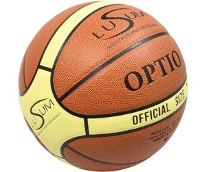 Lusum Optio Basketball PU Leather - Indoor Outdoor Basketball Size 5 for all Conditions - Suitable for all Ages and Abilities