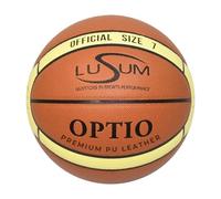 Lusum Optio Basketball PU Leather - Indoor Outdoor Basketball Size 7 for all Conditions - Suitable for all Ages and Abilities