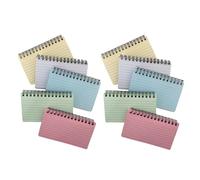 LUTAKU 300 PCS Ruled Index Cards with Binder Ring Kraft Paper Notecards Lined Cards for Office School Home Study Record 5 * 3 Inch (500 PCS Writing Paper)