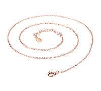 LUTAKU Classic DIY Link Chain Necklace Basic OR Chain 40 cm+5cm Adjustable Necklace Jewelry Making Collar Chains for Jewellery Making (Rose Gold)