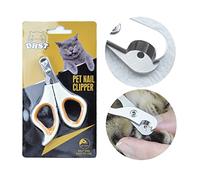LUTAKU Pet Nail Clippers, Update Version Cat & Kitten Claw Nail Clippers for Trimming, Professional Pet Nail Clippers Best for a Cat, Puppy, Kitten & Small Dog (Orange)