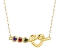 LUTAKU Simple Knot Heart Necklace: Set with diamonds, this necklace is perfect for daily wear and essential for adding a touch of sophistication. gift for women.