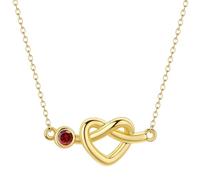 LUTAKU Simple Knot Heart Necklace: Set with diamonds, this necklace is perfect for daily wear and essential for adding a touch of sophistication. gift for women.