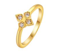 LUTAKU Women's Vintage - style Clover Gemstone Ring, Exquisite Jewelry with Profound Meaning for Women