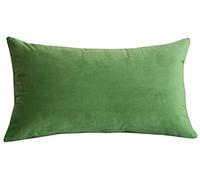 Lutanky Olive-Green Cushion Cover 40 x 60cm Velvet Rectangle Throw Pillow Cover Soft Long Pillowcases Cushion for Sofa Couch Home Decoration