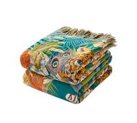 LUTBM Boho Throw Blanket for Bed 60"x80", All Season Cotton Couch Blankets