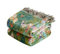 LUTBM Boho Throw Blanket for Couch Chair 50"x60", Cotton Cozy Bed Blankets