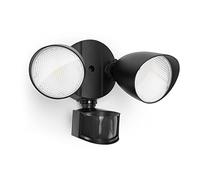 LUTEC 32W 2500 Lumen LED Security Lights Motion Sensor Light Outdoor, 5000K Daylight, IP54 Waterproof, Dusk to Dawn, Motion Detector Flood Light for Garage, Yard, Porch-Black