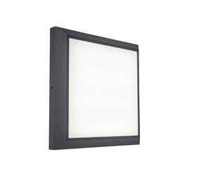 Lutec 5102101118 HELENA 14.8W IP54 LED Wall or Ceiling Light 4000K - Dark Grey
