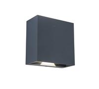 Lutec 5104005118 GEMINI BEAMS 7.5W IP54 LED Outdoor Up/Down Wall Light 4000K - Dark Grey
