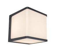 Lutec 5105001125 DOBLO 19.1W IP54 LED Outdoor Wall Light 3000K - Dark Grey
