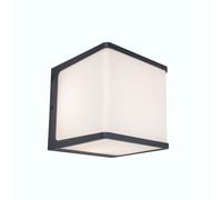 Lutec 5105002125 DOBLO 19.1W IP54 LED Outdoor Wall Light 4000K - Dark Grey