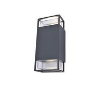 Lutec 5107101118 RIDGE IP54 GU10 Outdoor Up/Down Wall Light - Anthracite Grey (Lamp Not Included)