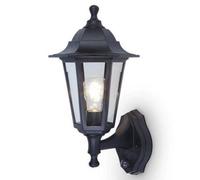 Lutec 5112605346 Coastal Outdoor Vintage Coach Up And Down Lantern Wall Light - Black