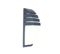Lutec 5183601118 CITY IP44 E27 Outdoor Wall Light - Dark Grey (Lamp Not Included)