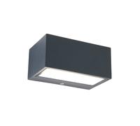 Gemini LED Anthracite Outdoor Rectangular Up & Down Wall Light 14cm