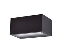 Lutec 5189113012 GEMINI 8.8W IP54 LED Outdoor Wall Light 3000K - Matt Black