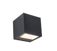 Lutec 5189114118 GEMINI 9W IP54 LED Outdoor Wall Light 4000K - Dark Grey