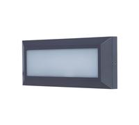 LUTEC Helena Wall Light Dark Grey, Integrated LED, 10W, 400 Lumens, 4000K, IP54, 230V, Class I
