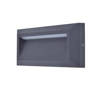 Lutec 5191602118 HELENA 14W IP54 LED Surface Mounted Brick Light 4000K - Dark Grey