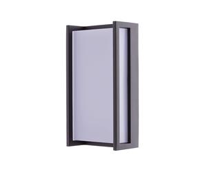 Lutec 5193001118 QUBO 15W IP54 LED Outdoor Wall Light 3000K - Dark Grey
