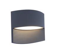 Lutec 5193201118 LOTUS 8.5W IP54 LED Outdoor Wall Light 3000K - Dark Grey