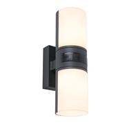 LED Outdoor Cyra Anthracite IP54 2x 7,5W 1000lm Warm White Motion Sensor