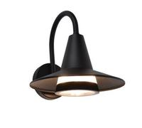 Lutec 5213901012 SWAN IP54 E27 Outdoor Wall Light - Matt Black (Lamp Not Included)